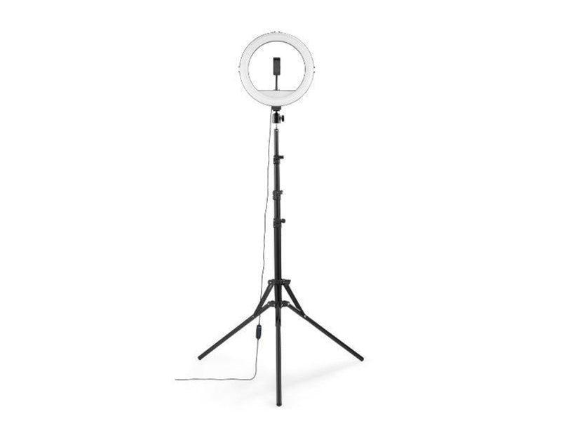 Hama "SpotLight Steady 120 II" LED Ring Light Set for Smartphone Tripod 12"