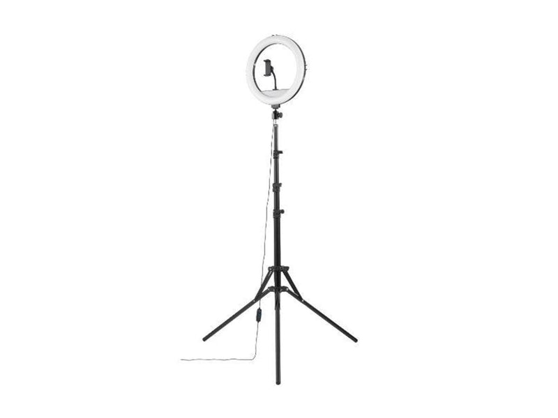 Hama "SpotLight Steady 120 II" LED Ring Light Set for Smartphone Tripod 12"