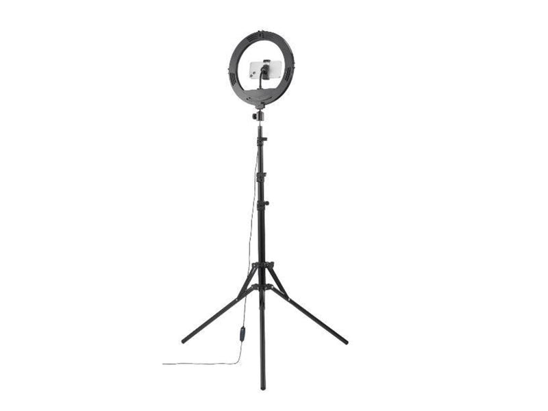 Hama "SpotLight Steady 120 II" LED Ring Light Set for Smartphone Tripod 12"