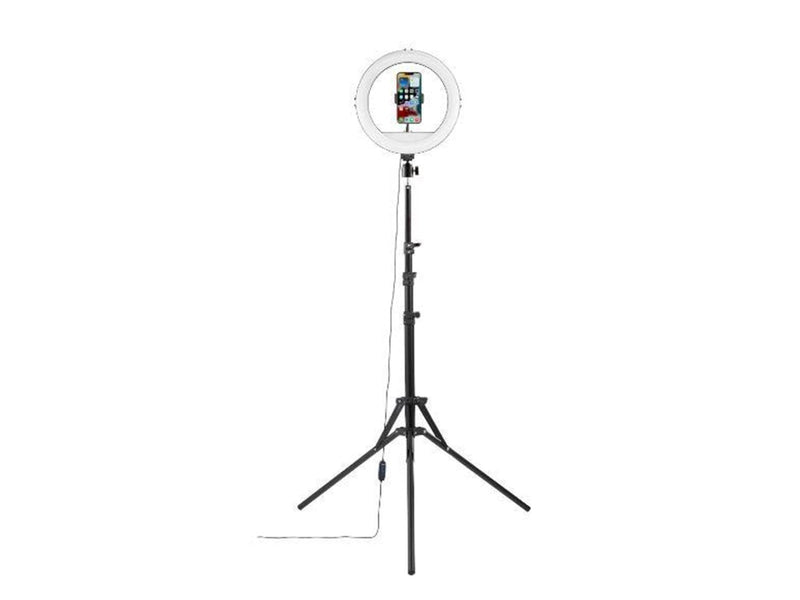 Hama "SpotLight Steady 120 II" LED Ring Light Set for Smartphone Tripod 12"