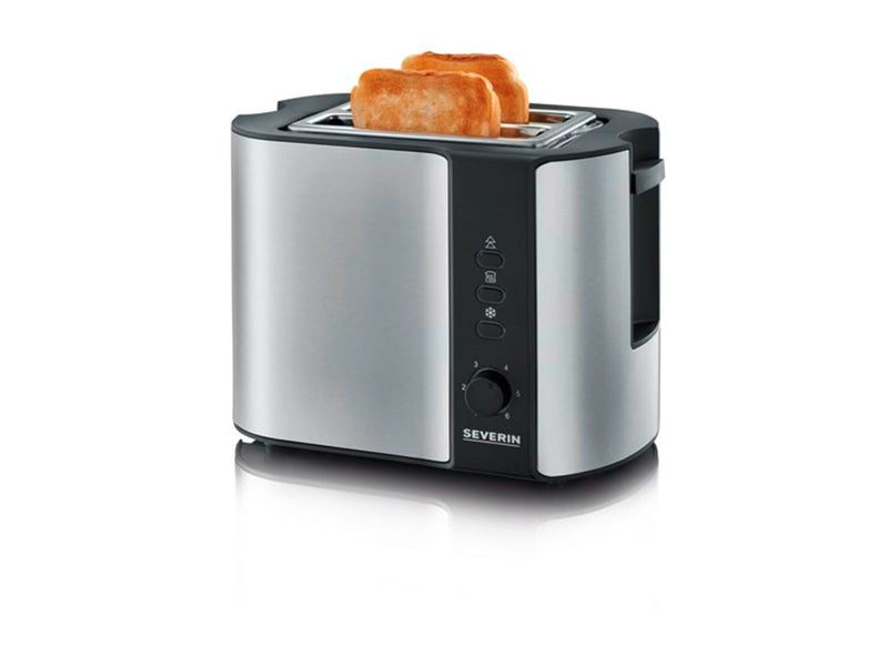 SEVERIN Toaster AT 2589 - Brushed Stainless Steel/Black
