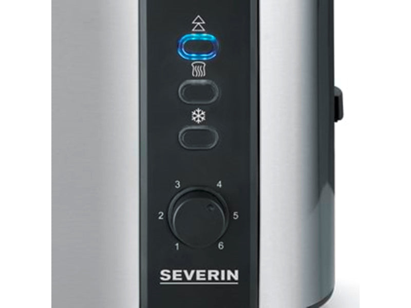 SEVERIN Toaster AT 2589 - Brushed Stainless Steel/Black