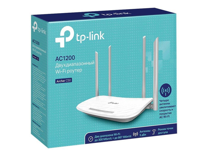 TP-Link Archer C50 AC1200 Wireless Dual Band Router - Wireless router Wi-Fi 5