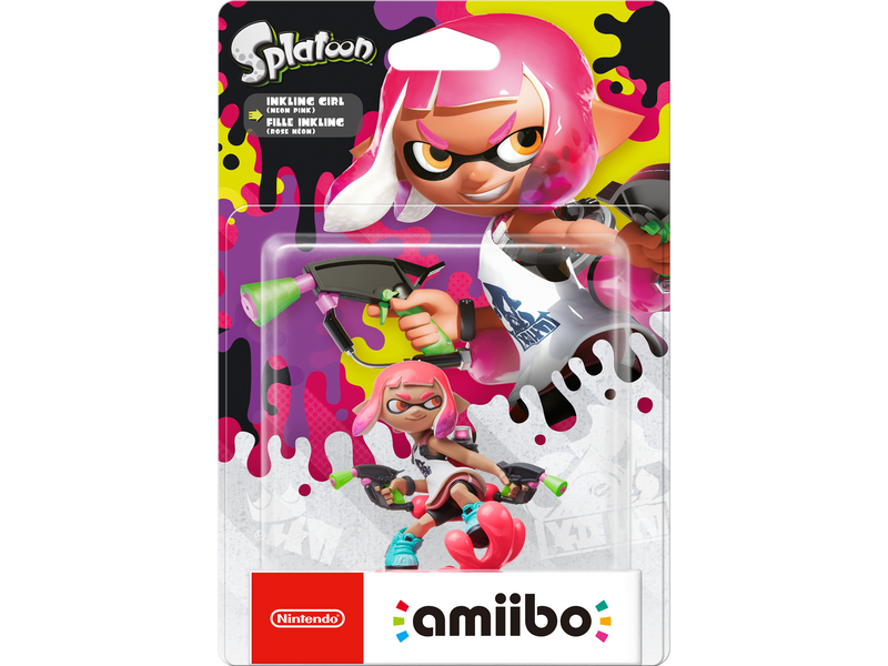 Nintendo Amiibo Inkling Girl Neon Pink (Splatoon Collection) - Wireless Zubehör für Spielkonsole - Nintendo Switch