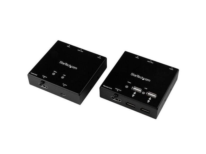 StarTech.com ST121USBHD HDMI over CAT6 Extender with 4-port USB Hub - 165 ft (50m) - 1080p