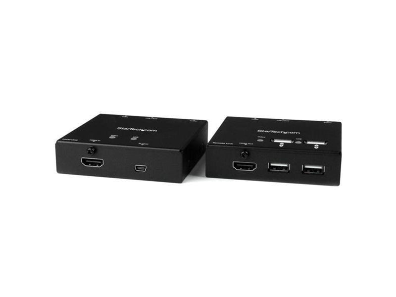 StarTech.com ST121USBHD HDMI over CAT6 Extender with 4-port USB Hub - 165 ft (50m) - 1080p