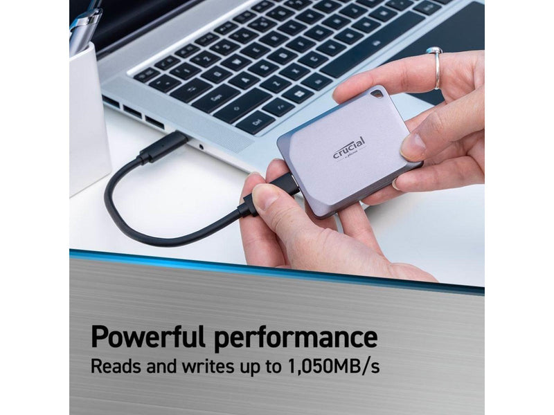 Crucial X9 Pro Portable SSD - 2TB - Grau - Extern SSD - USB 3.2 Gen 2