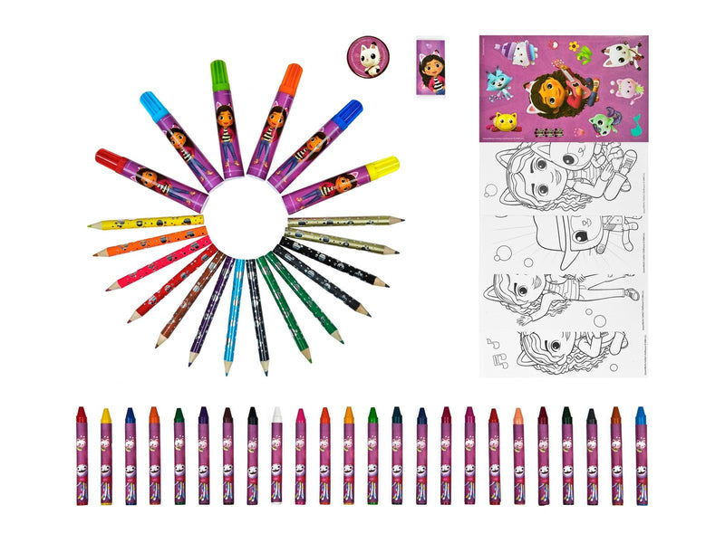 Gabby's Dollhouse Colouring case 51 pcs.