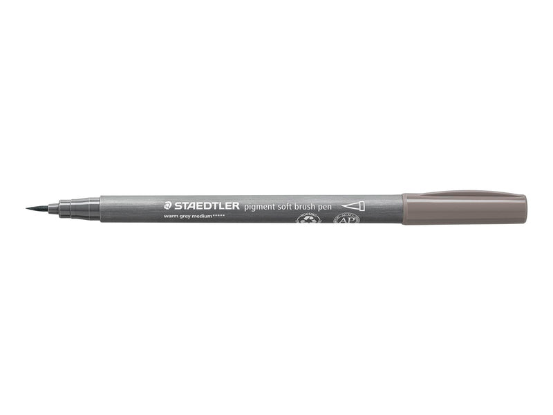 Staedtler Pigment soft brush 372 "Grey colours" 6pcs. Cardboard box