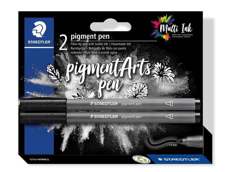Staedtler Pigment pen blister card 2 pcs "intense black"