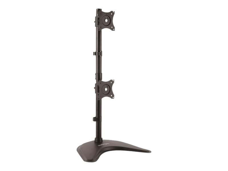 StarTech.com Vertical Dual Monitor Stand - Steel - For Monitors up to 27in