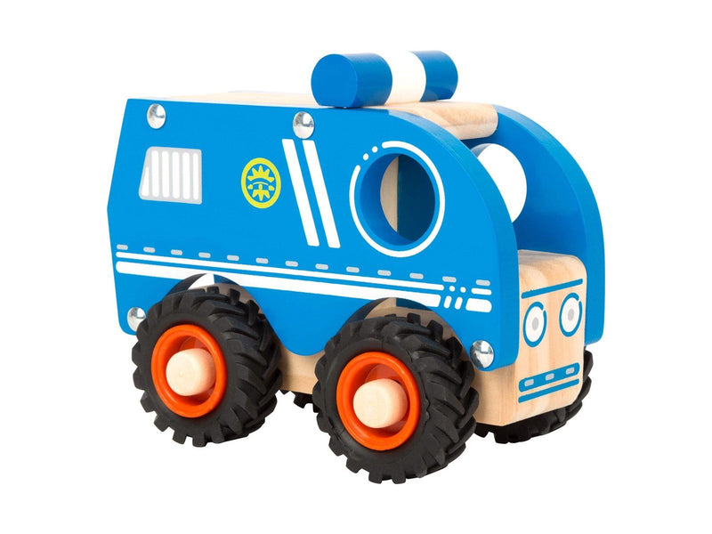 Small Foot - Wooden Police Car Blue