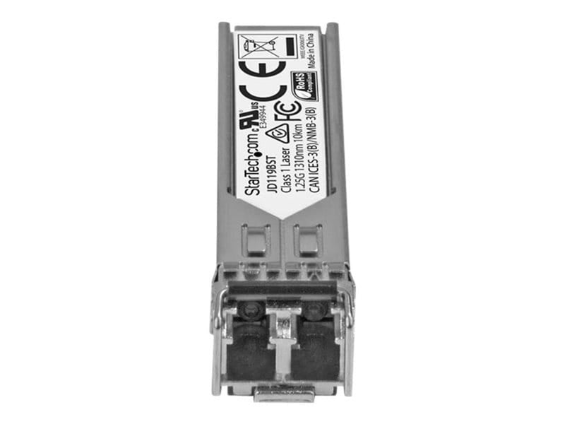 StarTech.com Gigabit Fiber 1000Base-LX SFP Transceiver Module - HP JD119B Compatible - SM LC - 10 km (6.2 mi)