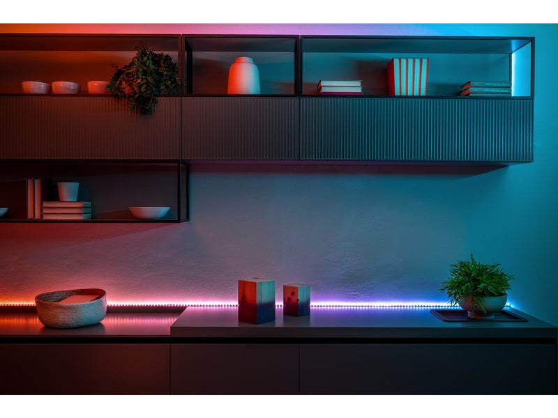 Twinkly Line Starter Kit – App-controlled RGB LED light strip. 1.5 Meters. White Strip. Extendible