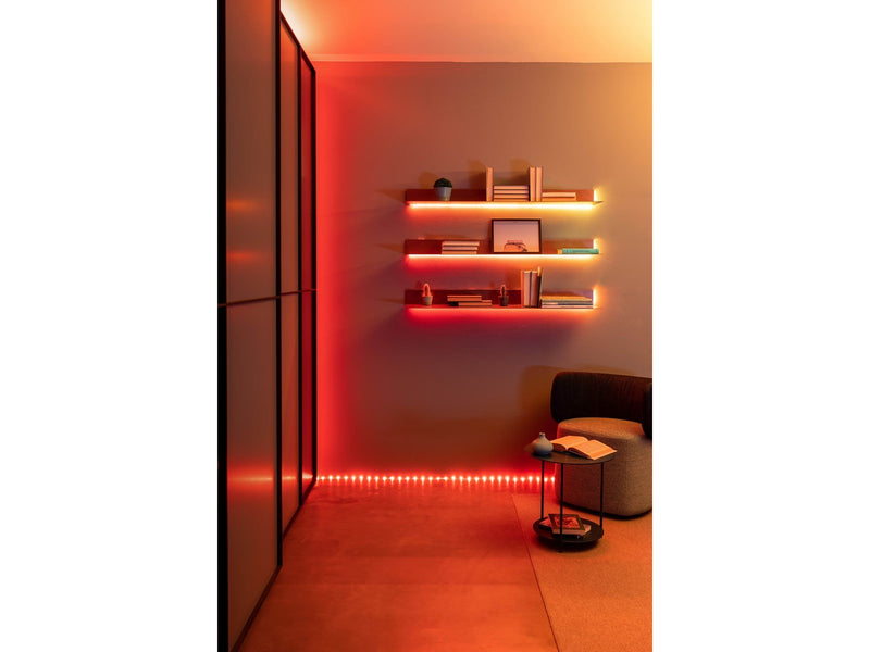 Twinkly Line Starter Kit – App-controlled RGB LED light strip. 1.5 Meters. White Strip. Extendible