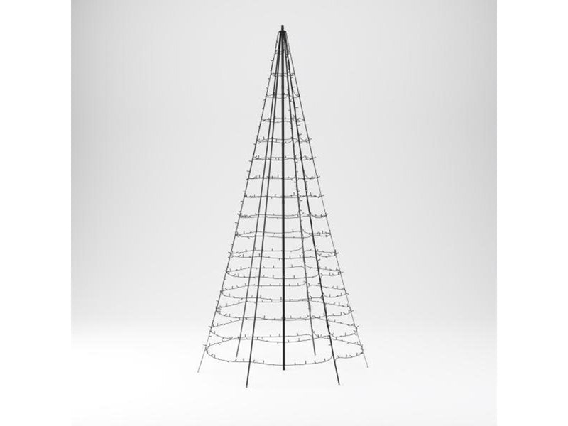 Twinkly Flagpole Kit for  6-meters-tall Light Tree. Black Aluminium.
