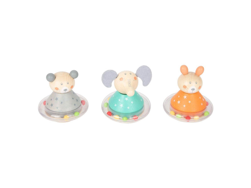 Small Foot - Wooden Tumbler Rattle Bear per piece