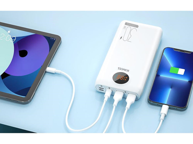 ROMOSS SW20S Pro Powerbank (Akku) - Weiß - 20000 mAh