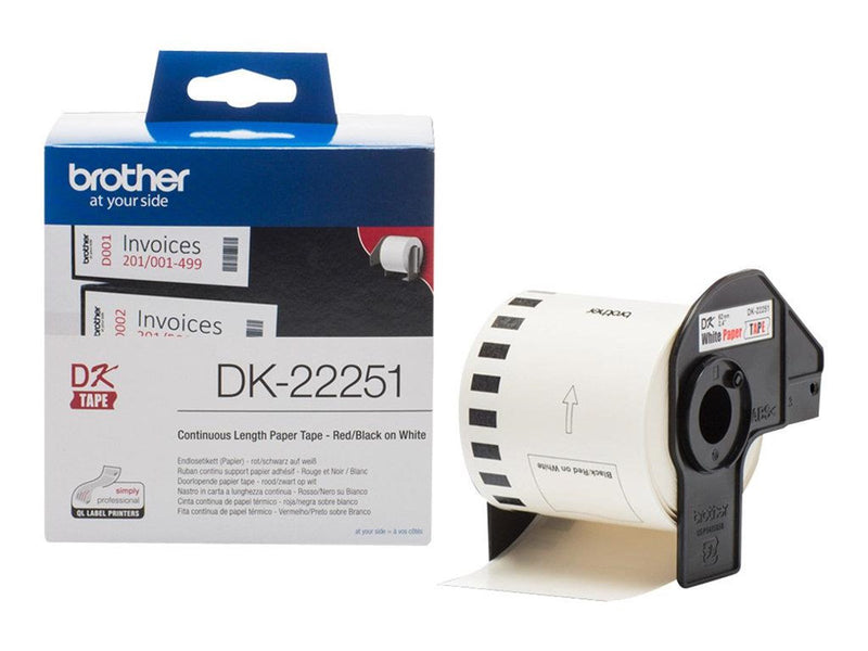 Brother DK22251 Continuous Paper Roll 62mm x 15.24m