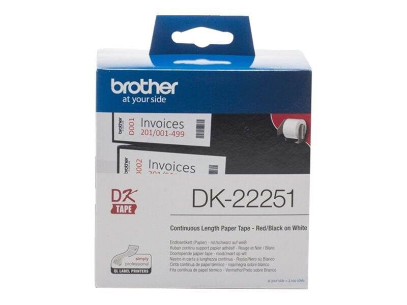 Brother DK22251 Continuous Paper Roll 62mm x 15.24m