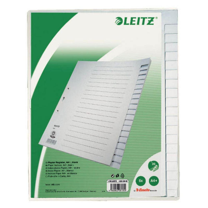 LEITZ Ordnerregister 1220 Vollformat - 5 Satz