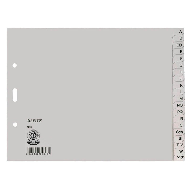 LEITZ Ordnerregister 1210 Halbformat, Überbreite A-Z - 5 Satz