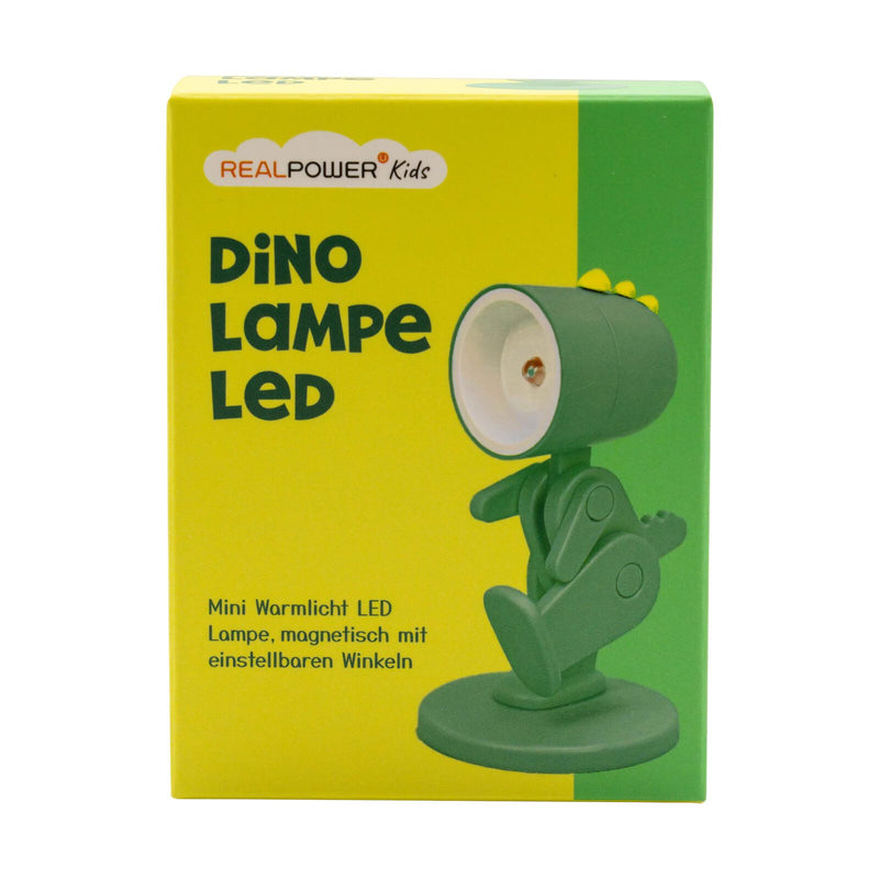RealPower LED-Tier Taschenlampe Grüner Dino mit Sockel