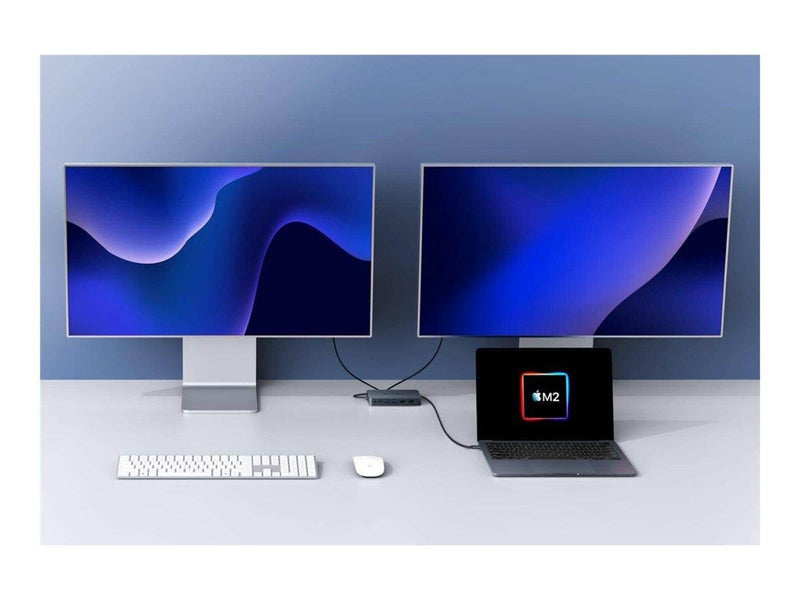 Hyper Drive HDM1HBUGL - docking station - USB-C - 2 x HDMI - GigE