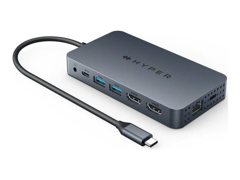 Hyper Drive HDM1HBUGL - docking station - USB-C - 2 x HDMI - GigE