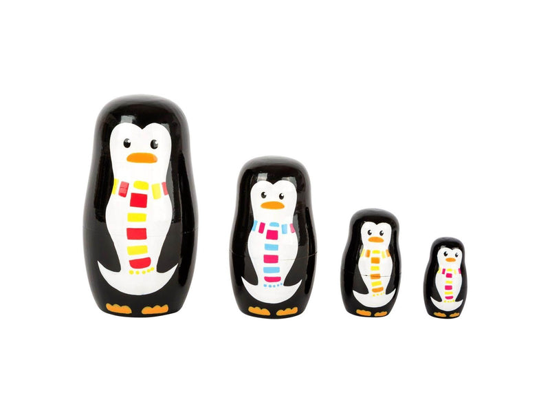 Small Foot - Wooden Matryoshka Dolls Penguin Family