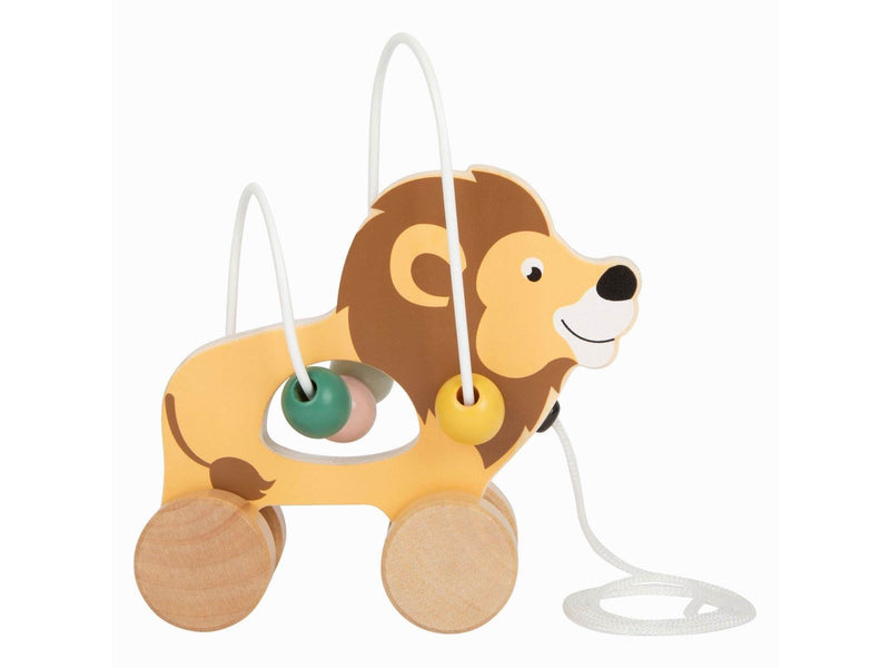 Small Foot Wooden Pull-along Figure with Motor Skills Spiral Safari