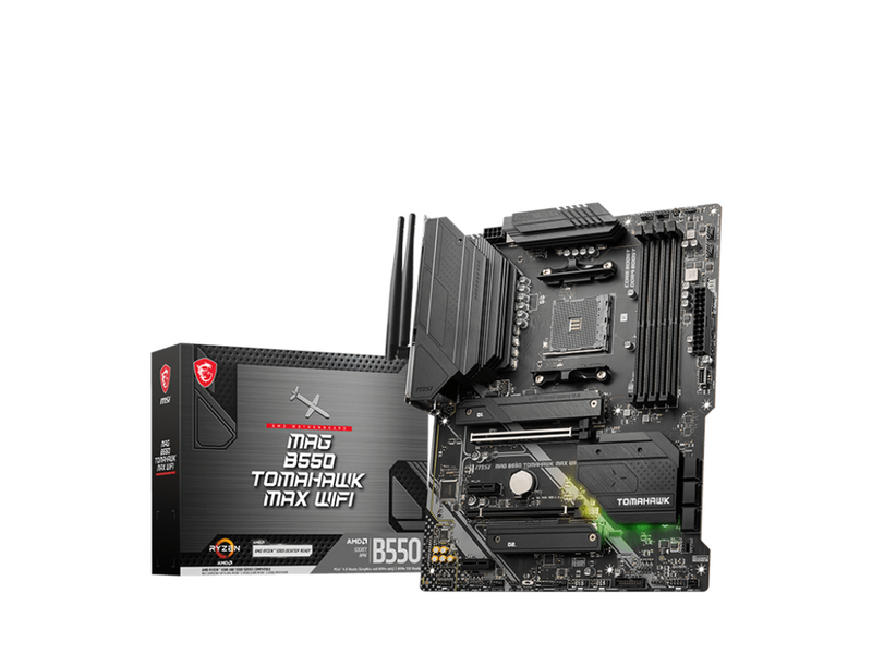 MSI MAG B550 TOMAHAWK MAX WIFI Mainboard - AMD B550 - AMD AM4 socket - DDR4 RAM - ATX