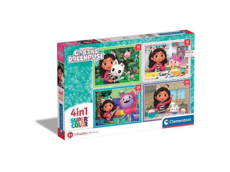 Gabby's Dollhouse 4in1 Puzzle Boden