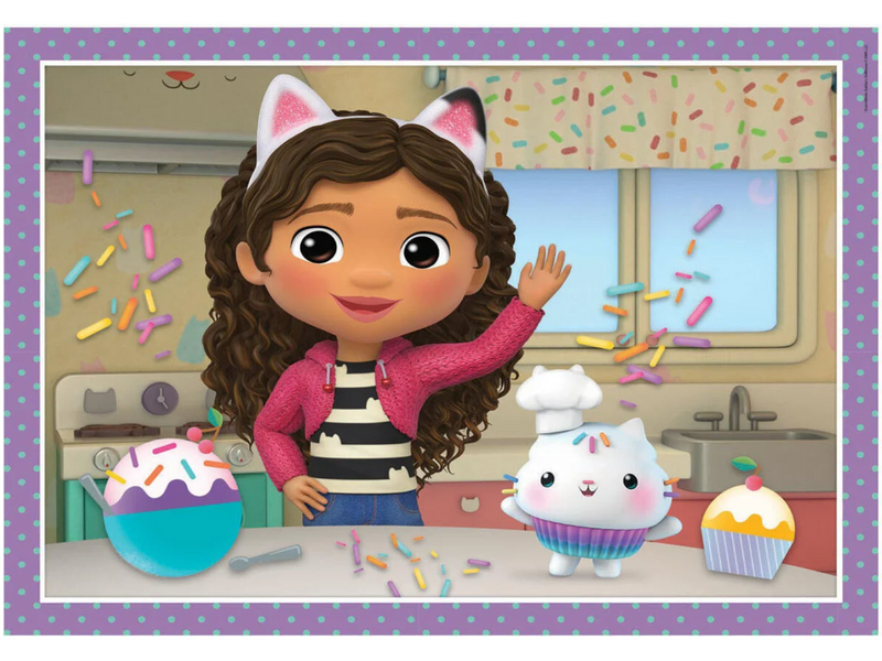 Gabby's Dollhouse 4in1 Puzzle Boden