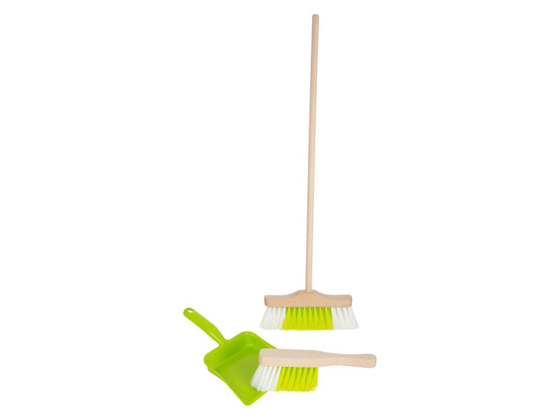 Small Foot - Wooden Sweeping Set with Broom 3 pcs