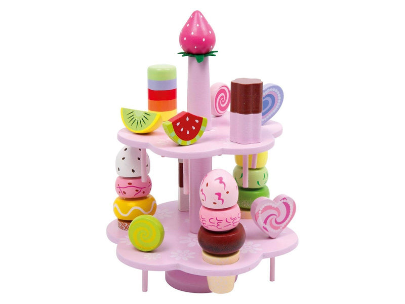 Small Foot - Wooden Etagere with Play Food Candy