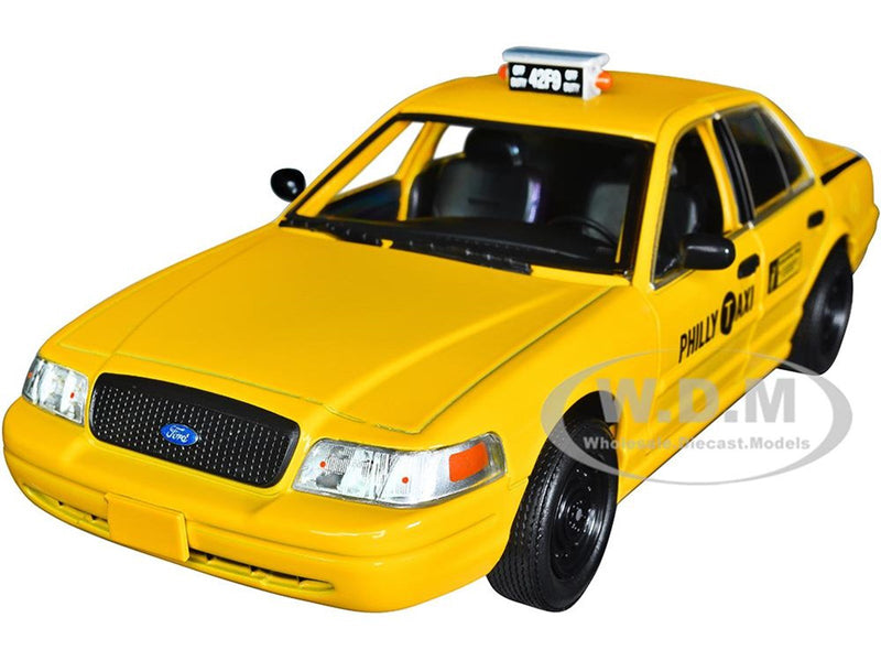 Greenlight 1999 Ford Crown Victoria Philly Taxi Creed 2015 Movie 1:24 Scale Diecast Model Car Yellow