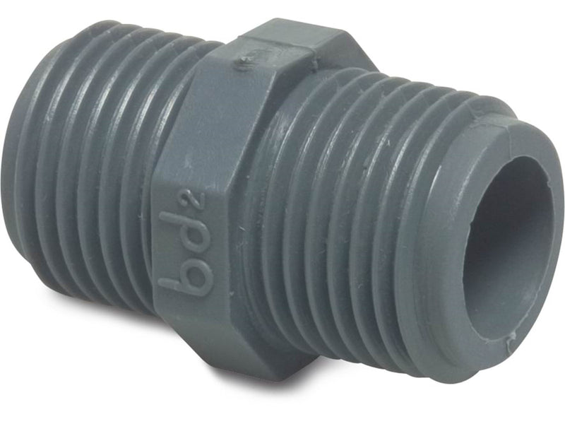 AL-KO Gevindnippel 2 x 1 1/4" udvendigt gevind