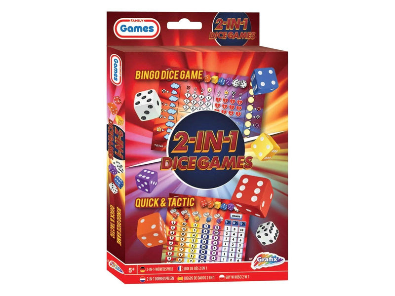 Grafix Dice Games 2in1 (Bingo Dice & Quick and Tactic)