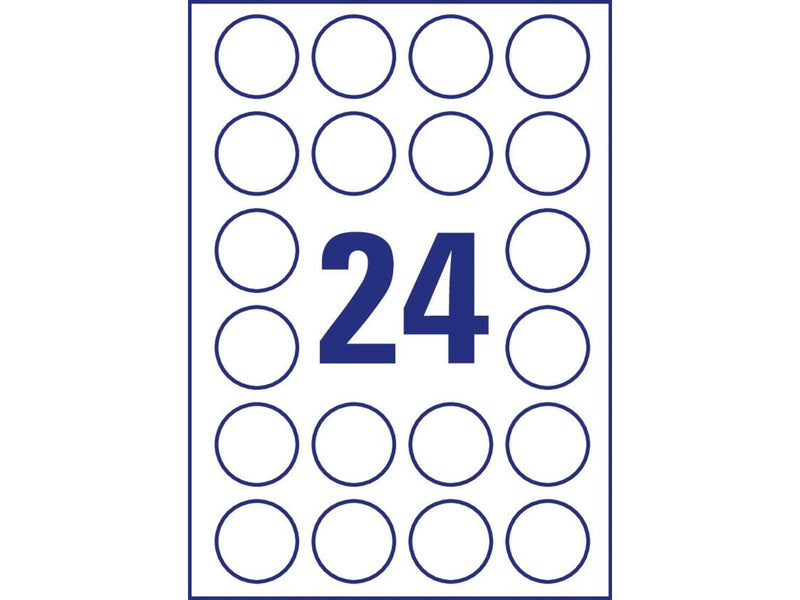 Avery Crystal clear labels (-20oC to +80oC)