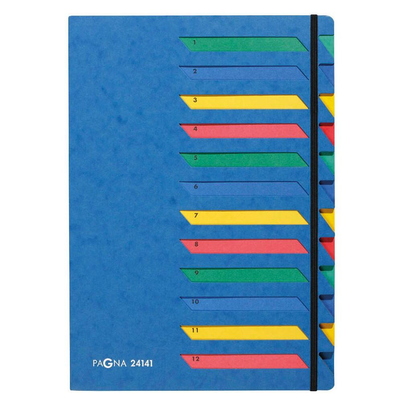 PAGNA Ordnungsmappe 12 Fächer - blau