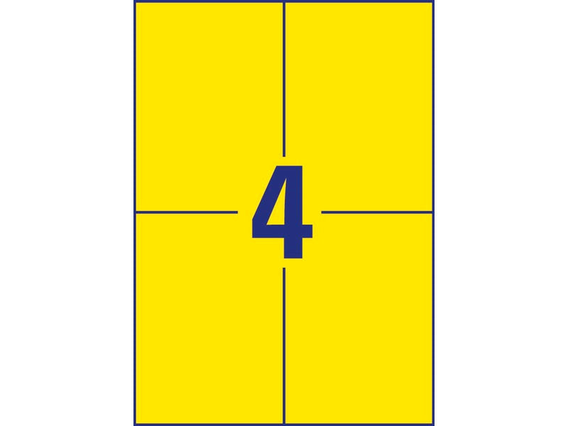 Avery Universal labels yellow