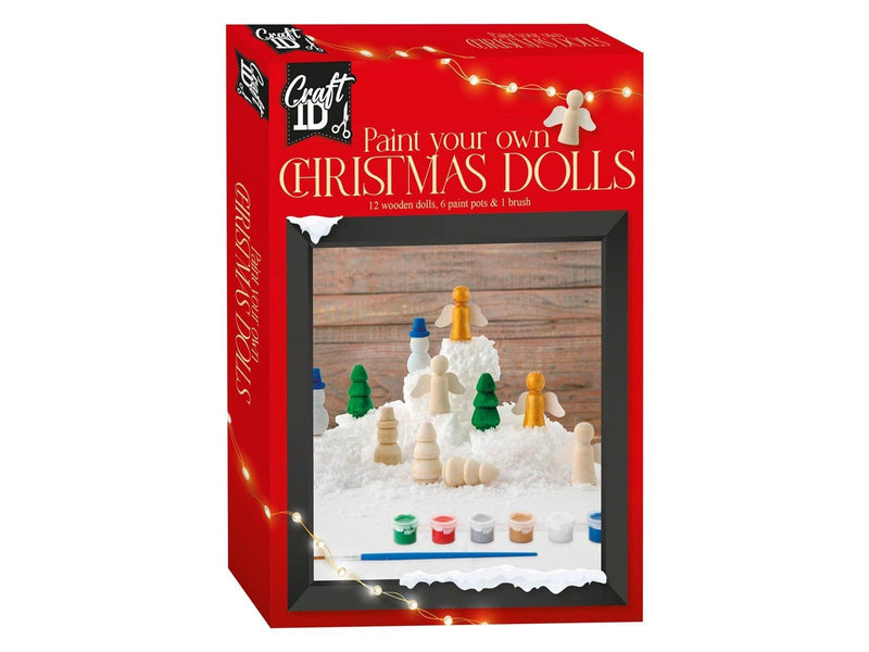 Grafix Paint your own Wooden Christmas Figures 12pcs.