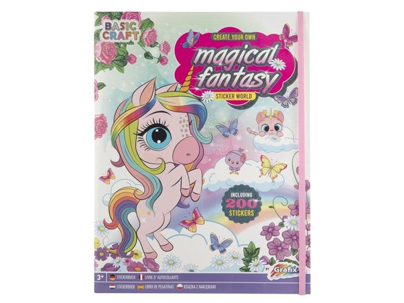 Grafix Sticker Book Magical Fantasy with 200 Stickers