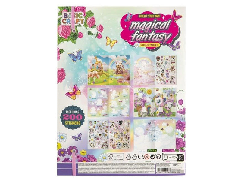 Grafix Sticker Book Magical Fantasy with 200 Stickers