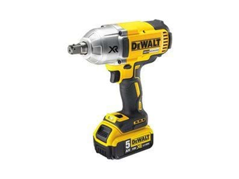 Dewalt 18V XR Brushless High Torque 1/2" Impact Wrench - 2 x 5Ah
