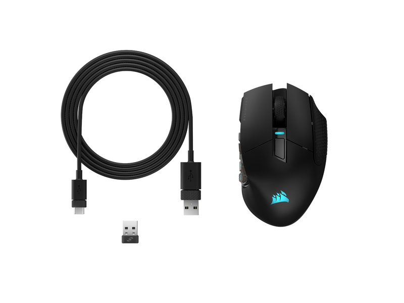 Corsair SCIMITAR ELITE WIRELESS Gaming Mouse - Maus (Schwarz)