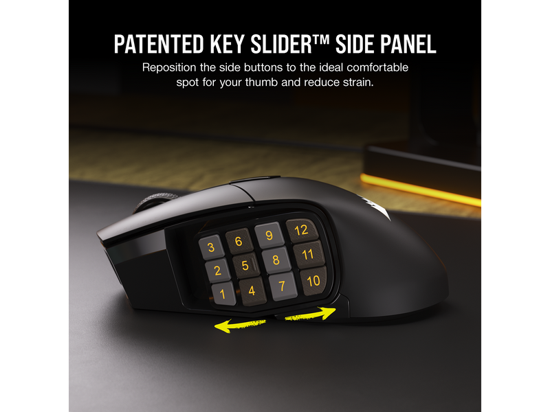 Corsair SCIMITAR ELITE WIRELESS Gaming Mouse - Maus (Schwarz)