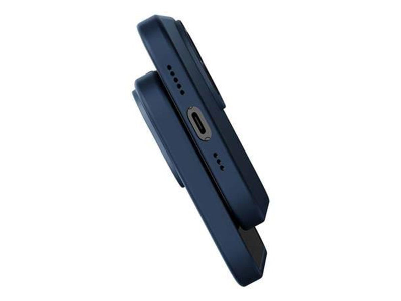 Baseus Liquid Silica Magnetic Case and Tempered Glass set for iPhone 14 Plus (blue)