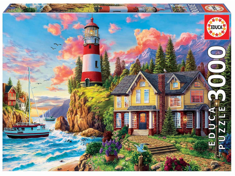 Educa 3000 Lighthouse near the ocean